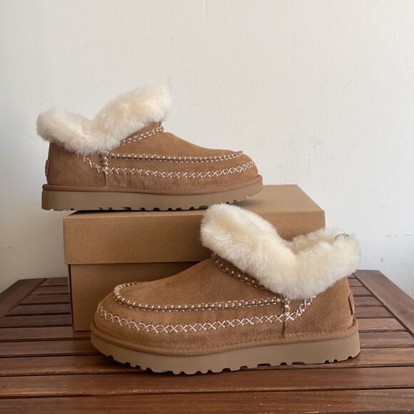 UGG Classic Ultra Mini Alpine Booties Chestnut USA Women Size 7/UK 5/EU 38 - Picture 4 of 16